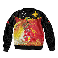 Papua New Guinea Independence Day Bomber Jacket Happy Anniversary 50th Bird-of-paradise Melanesian Tattoos LT03 - Polynesian Pride