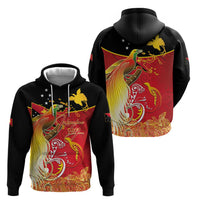Papua New Guinea Independence Day Hoodie Happy Anniversary 50th Bird-of-paradise Melanesian Tattoos - Polynesian Pride