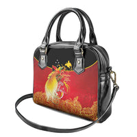 Papua New Guinea Independence Day Shoulder Handbag Happy Anniversary 50th Bird-of-paradise Melanesian Tattoos - Polynesian Pride