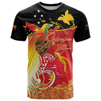 Papua New Guinea Independence Day T Shirt Happy Anniversary 50th Bird-of-paradise Melanesian Tattoos - Polynesian Pride