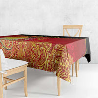 Papua New Guinea Independence Day Tablecloth Happy Anniversary 50th Bird-of-paradise Melanesian Tattoos - Polynesian Pride