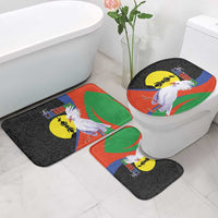 New Caledonia Bathroom Set Kagu Bird and The Seal with Melanesian Culture - Polynesian Pride