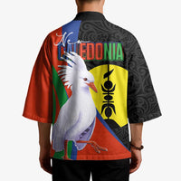New Caledonia Kimono Kagu Bird and The Seal with Melanesian Culture - Polynesian Pride