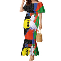 New Caledonia Mermaid Dress Kagu Bird and The Seal with Melanesian Culture - Polynesian Pride