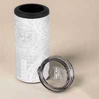 Samoan Culture-Lotu Tamaiti 4 in 1 Can Cooler Tumbler Siapo and Polynesian Art Tattoos - Polynesian Pride
