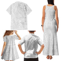 Samoan Culture-Lotu Tamaiti Family Matching Tank Maxi Dress and Hawaiian Shirt Siapo and Polynesian Art Tattoos LT03 - Polynesian Pride