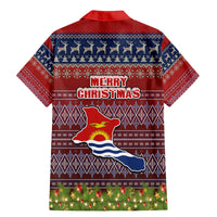 kiribati-christmas-family-matching-mermaid-dress-and-hawaiian-shirt-coat-of-arms-and-map-beautiful-merry-xmas-snowflake