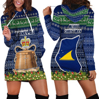 tokelau-christmas-hoodie-dress-coat-of-arms-and-map-beautiful-merry-xmas-snowflake