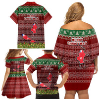 wallis-and-futuna-christmas-family-matching-off-shoulder-short-dress-and-hawaiian-shirt-coat-of-arms-and-map-beautiful-merry-xmas-snowflake