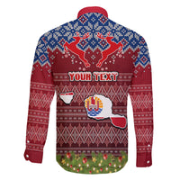 personalised-french-polynesia-christmas-family-matching-off-shoulder-maxi-dress-and-hawaiian-shirt-coat-of-arms-and-map-beautiful-merry-xmas-snowflake