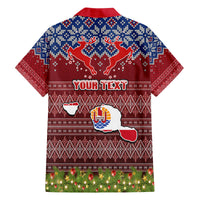 Personalised French Polynesia Christmas Family Matching Puletasi Dress and Hawaiian Shirt Coat of Arms and Map Beautiful Merry Xmas Snowflake LT03 - Polynesian Pride