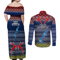 northern-mariana-islands-christmas-couples-matching-off-shoulder-maxi-dress-and-long-sleeve-button-shirts-coat-of-arms-and-map-beautiful-merry-xmas-snowflake