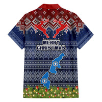 northern-mariana-islands-christmas-family-matching-off-shoulder-maxi-dress-and-hawaiian-shirt-coat-of-arms-and-map-beautiful-merry-xmas-snowflake