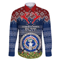 northern-mariana-islands-christmas-family-matching-tank-maxi-dress-and-hawaiian-shirt-coat-of-arms-and-map-beautiful-merry-xmas-snowflake