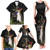 New Zealand Hoiho Family Matching Tank Maxi Dress and Hawaiian Shirt Maori Art Tattoo and Silver Fern LT03 - Polynesian Pride