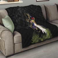 New Zealand Hoiho Quilt Maori Art Tattoo and Silver Fern LT03 - Polynesian Pride