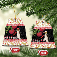 New Zealand Merry Christmas Ceramic Ornament Hoiho Xmas - Haka Dance and Pohutukawa