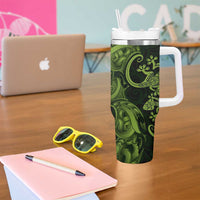 New Zealand Gecko Maori Art Tattoo Tumbler With Handle