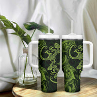 New Zealand Gecko Maori Art Tattoo Tumbler With Handle