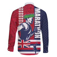 Honolulu Running 2024 Family Matching Puletasi and Hawaiian Shirt Marathon Competition Hula Runner and Kakau Art Tattoo