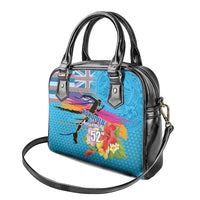 Honolulu Anniversary 52nd Running Shoulder Handbag Marathon Competition Kakau Pattern Blue Color