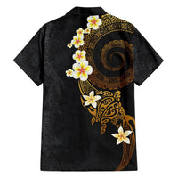 Polynesian Spiral Tribal Tattoo Hawaiian Shirt Golden Color LT03 - Polynesian Pride