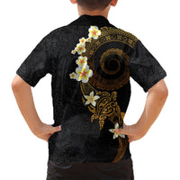 Polynesian Spiral Tribal Tattoo Hawaiian Shirt Golden Color LT03 - Polynesian Pride