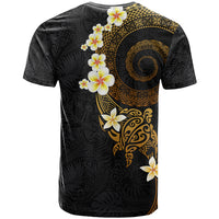 Polynesian Spiral Tribal Tattoo T Shirt Golden Color