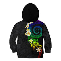 Polynesian Spiral Tribal Tattoo Kid Hoodie Fanciful Color LT03 - Polynesian Pride