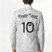 Aotearoa Volleyball Custom Blazer Silver Ferns and Maori Tribal White
