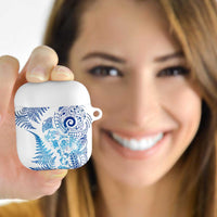 New Zealand Sea Animals AirPods Case with Maori Koru Tribal Tattoo and Silver Ferns Galaxy Style