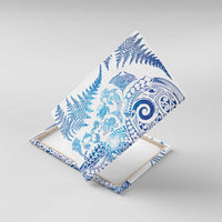 New Zealand Sea Animals Canvas Wall Art with Maori Koru Tribal Tattoo and Silver Ferns Galaxy Style LT03 With Frame Multicolor - Polynesian Pride