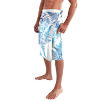New Zealand Sea Animals Lavalava with Maori Koru Tribal Tattoo and Silver Ferns Galaxy Style