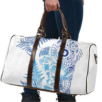 New Zealand Sea Animals Travel Bag with Maori Koru Tribal Tattoo and Silver Ferns Galaxy Style