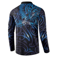New Zealand New Year-Matariki Button Sweatshirt Aotearoa Maori Tattoo Galaxy Sky