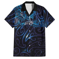 New Zealand New Year-Matariki Family Matching Mermaid Dress and Hawaiian Shirt Aotearoa Maori Tattoo Galaxy Sky LT03 Dad's Shirt - Short Sleeve Multicolor - Polynesian Pride