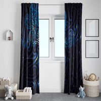New Zealand New Year-Matariki Window Curtain Aotearoa Maori Tattoo Galaxy Sky LT03 - Polynesian Pride