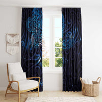 New Zealand New Year-Matariki Window Curtain Aotearoa Maori Tattoo Galaxy Sky LT03 - Polynesian Pride