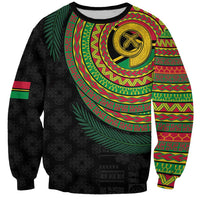 Vanuatu Tribal Tattoo with Namele Leaves Sweatshirt