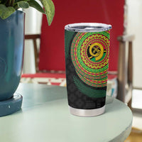 Vanuatu Tribal Tattoo with Namele Leaves Tumbler Cup