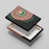 Penama Tribal Tattoo with Namele Leaves Canvas Wall Art