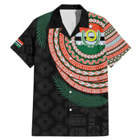 Penama Tribal Tattoo with Namele Leaves Family Matching Mermaid Dress and Hawaiian Shirt