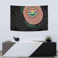 Penama Tribal Tattoo with Namele Leaves Tapestry