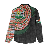 Penama Tribal Tattoo with Namele Leaves Women Casual Shirt