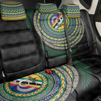Torba Tribal Tattoo with Namele Leaves Back Car Seat Cover