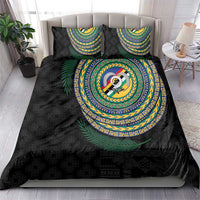 Torba Tribal Tattoo with Namele Leaves Bedding Set
