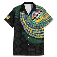 Torba Tribal Tattoo with Namele Leaves Family Matching Mermaid Dress and Hawaiian Shirt