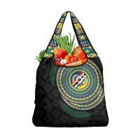 Torba Tribal Tattoo with Namele Leaves Grocery Bag