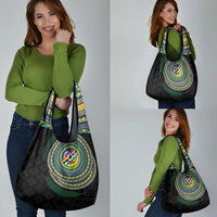 Torba Tribal Tattoo with Namele Leaves Grocery Bag