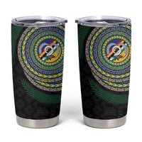 Torba Tribal Tattoo with Namele Leaves Tumbler Cup